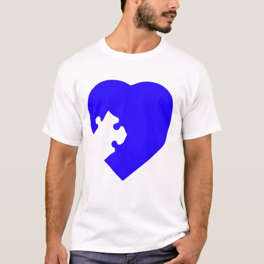 Zijn perfecte match – Puzzle Love T-shirt (Voorkant)