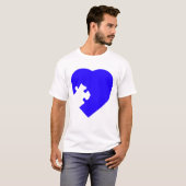 Zijn perfecte match – Puzzle Love T-shirt (Voorkant volledig)