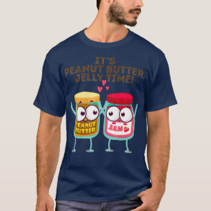 Zijn pinda Butter Jelly Time Funny Gift Idee T-shirt