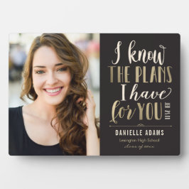 Zijn plannen Afstuderen Keepomwille Desktop Plaque Fotoplaat