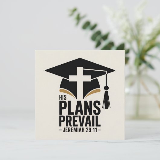 Zijn plannen overheersen het Christelijke Afstuder Kaart (Staand voorkant)