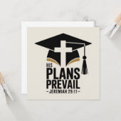 Zijn plannen overheersen het Christelijke Afstuder Kaart (Voorkant / Achterkant in situ)