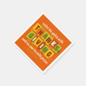 Zijn Poorten Binnenkomen met Dank – Psalm 100:4 Servet (Hoek)