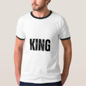 Zijn Queen & Her King-Mokken - Romantisch bijpasse T-shirt (Voorkant)