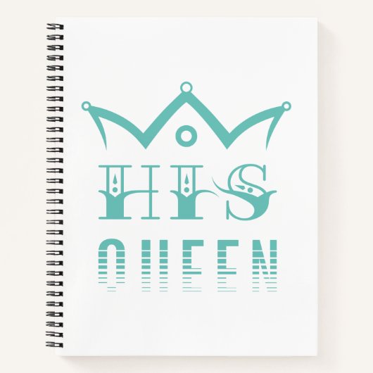 Zijn Queen Spiral Notitieboek (Voorkant)