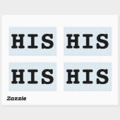 Zijn Rechthoekige Sticker (Vel)