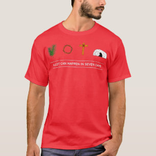Zijn Risen Palm Sunday Heilige Vrijdag Pasen T-shirt