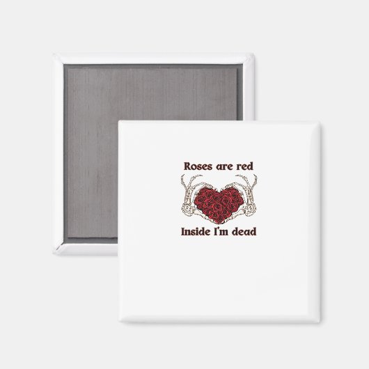 Zijn rood Ik ben dood Klassiek Magneet (Voorkant / Achterkant)