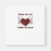 Zijn rood Ik ben dood Klassiek Magneet (Voorkant)