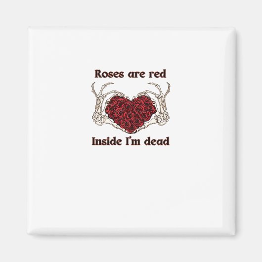 Zijn rood Ik ben dood Klassiek Magneet (Voorkant)