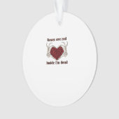 Zijn rood Ik ben dood Klassiek Ornament (voorkant)