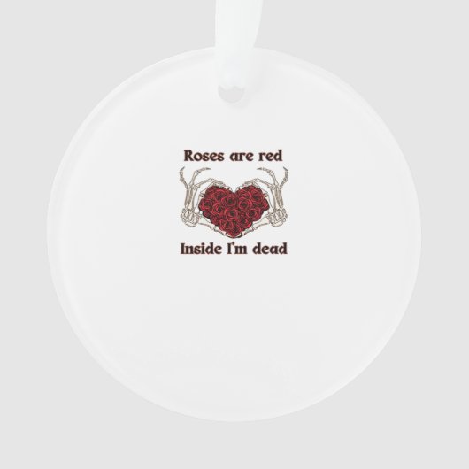 Zijn rood Ik ben dood Klassiek Ornament (voorkant)