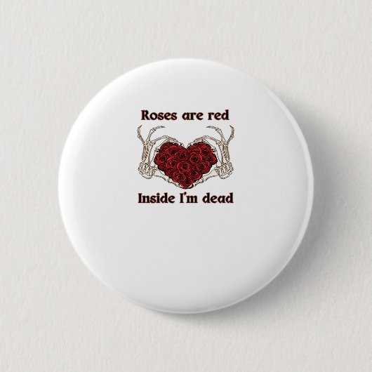 Zijn rood Ik ben dood Klassiek Ronde Button 5,7 Cm (Voorkant)