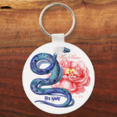 Zijn Roos Snake personaliseert de cadeautjes van d Sleutelhanger (Voorkant)