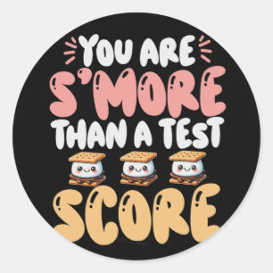 Zijn S#39; #39; meer dan een testscore staat test Ronde Sticker