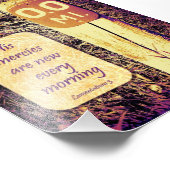 Zijn samenstellingen zijn elke ochtend nieuw. foto afdruk (Hoek)