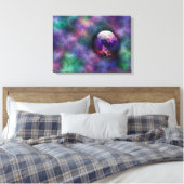 Zijn schilderwerk voor Bright Materialen Canvas Afdruk (Insitu (Slaapkamer))