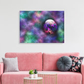 Zijn schilderwerk voor Bright Materialen Canvas Afdruk (Insitu (Woonkamer))