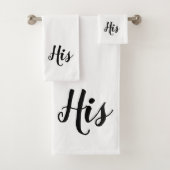 Zijn Script Monogram Badhanddoekenset Bad Handdoek (Insitu)