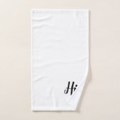Zijn Script Monogram Badhanddoekenset Bad Handdoek (Handdoek)