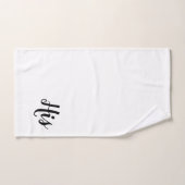 Zijn Script Monogram Badhanddoekenset Bad Handdoek (Handdoek)