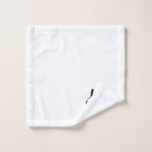 Zijn set handdoeken van het Manuscript Monogram (Wasdoekje)