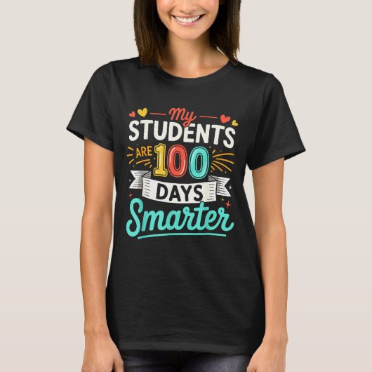 Zijn Shirt Groovy Studenten 100 Dagen Slimmer (Voorkant)