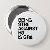 ZIJN ST8 TEGEN H8 RONDE BUTTON 4,0 CM (Voorkant /achterkant)