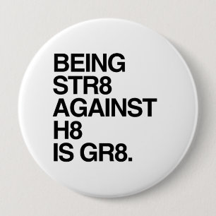 ZIJN ST8 TEGEN H8 RONDE BUTTON 4,0 CM
