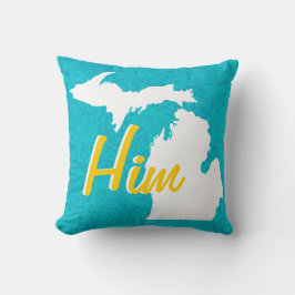 Zijn staat Michigan of een kleurenpiloot Kussen