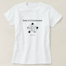 Zijn Status is Ingewikkeld Programmeur Humor Dames T-shirt