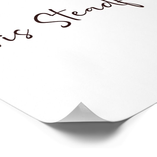 Zijn steadfast Love waterverf red rose Poster (Hoek)