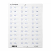 Zijn Sterk & Moedig Adreslabel Etiket (Full Sheet)
