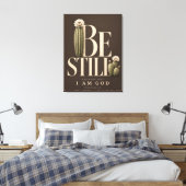 ZIJN STIL | Psalm 46:10 Canvas Afdruk (Insitu (Slaapkamer))