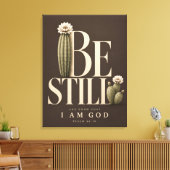 ZIJN STIL | Psalm 46:10 Canvas Afdruk (Insitu (Woonkamer))