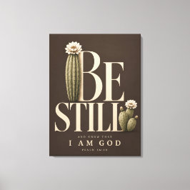 ZIJN STIL | Psalm 46:10 Canvas Afdruk