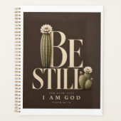 ZIJN STIL | Psalm 46:10 Planner | Walnoot (Voorkant)