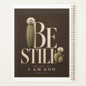 ZIJN STIL | Psalm 46:10 Planner | Walnoot (Achterkant)