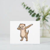 Zijn stokstijf als hiphopdans briefkaart (Staand voorkant)