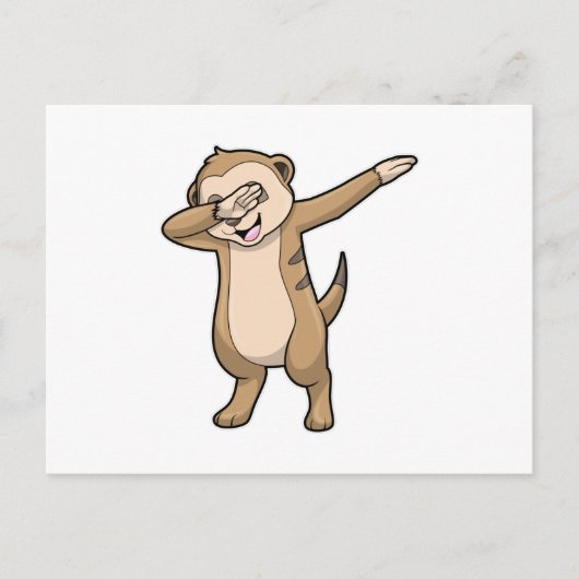 Zijn stokstijf als hiphopdans briefkaart (Voorkant)