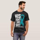 Zijn strijd is mijn bewustzijn van het syndroom va t-shirt (Voorkant volledig)