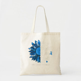 Zijn strijd is mijn brandende zonnebloempelenziekt tote bag
