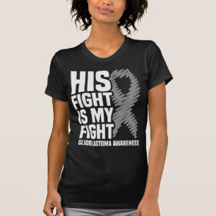 Zijn strijd is mijn gevecht tegen Glioblastoom GBM T-shirt