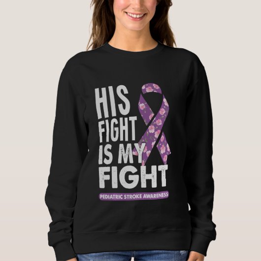 Zijn strijd is mijn gevechtszoon Nephew kinderbero Trui (Voorkant)