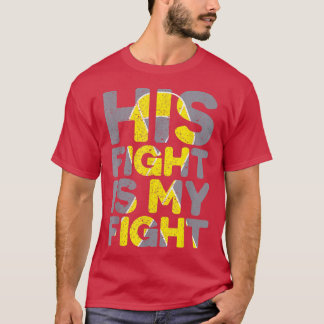 Zijn strijd is mijn kinderkankerbewustzijn T T-shirt