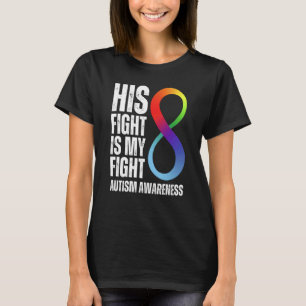 Zijn Strijd Is Mijn Strijd Autisme ASD Steunend Au T-shirt