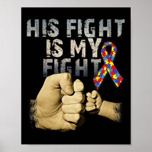 Zijn Strijd Is Mijn Strijd Autisme Bewustzijn En S Poster
