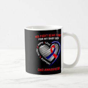 Zijn Strijd Is Mijn Strijd Baby Jongen Chd Bewustz Koffiemok
