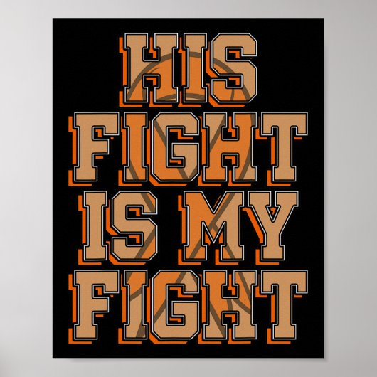 Zijn Strijd Is Mijn Strijd Bloedkanker Leukemie Be Poster (Voorkant)