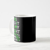 Zijn Strijd Is Mijn Strijd Lymfoom Bloedkanker Bew Koffiemok (Voorkant links)